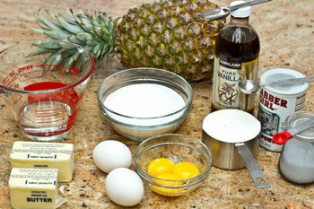 Pineapple Upside Down Cake Ingredients