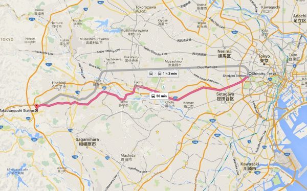Shinjuku to Ukai Toriyama