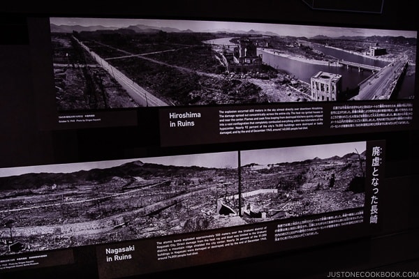 black and white photos of Hiroshima after the atomic bomb | JustOneCookbook.com