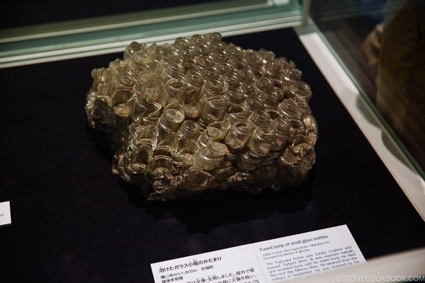 glass jar melted from the heat of the atomic bomb | JustOneCookbook.com