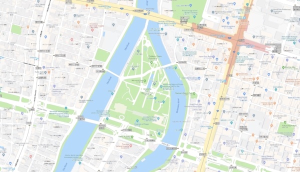 Google map of Hiroshima Peace Memorial Park | JustOneCookbook.com