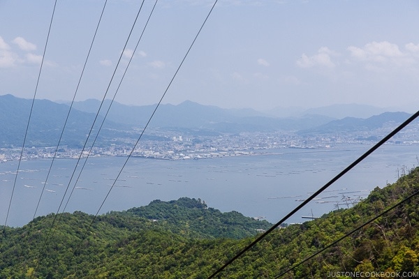 View of Hiroshima from Miyajima Ropeway | JustOneCookbook.com
