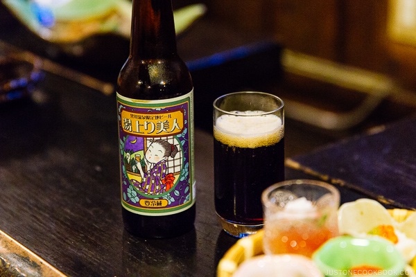 Kurokawa local craft beer Yuagari Bijin 湯上り美人ビール - Kurokawa Onsen Travel Guide | justonecookbook.com