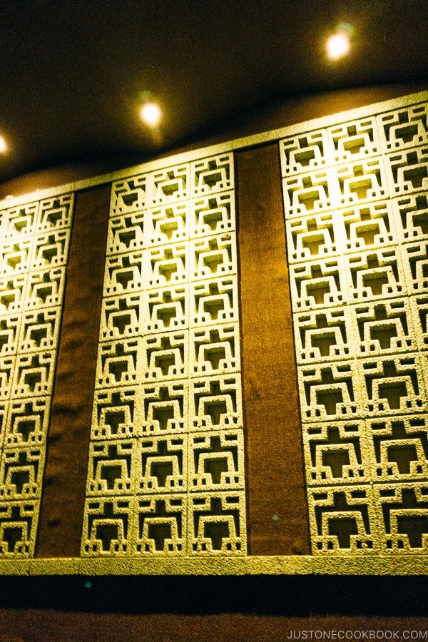 wall panel inside the theater at Zion Human History Museum - Zion National Park Travel Guide | justonecookbook.com