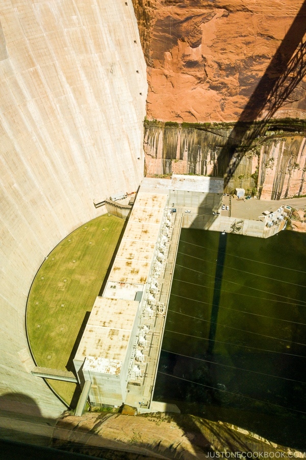 Glen Canyon Dam from Carl Hayden Visitor Center | justonecookbook.com