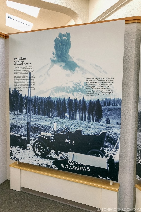 exhibition inside Loomis Museum - Lassen Volcanic National Park Travel Guide | justonecookbook.com