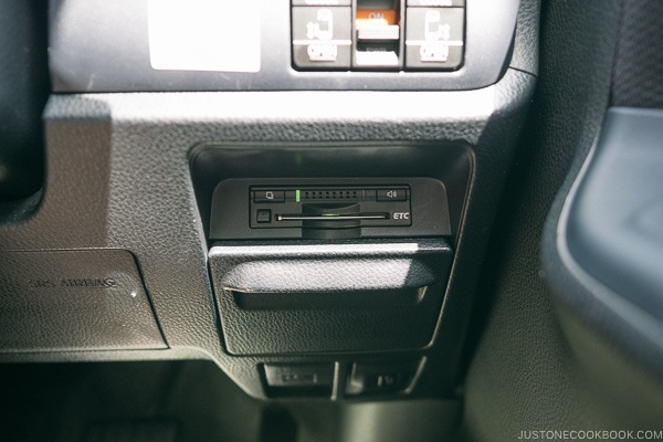 ETC holder inside cars - Guide to Driving in Japan | www.justonecookbook.com