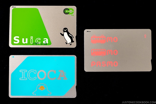Japan subway IC cards
