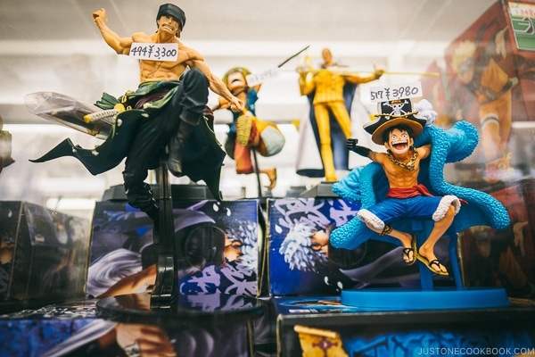 anime figurine inside display case - Akihabara Travel Guide | www.justonecookbook.com
