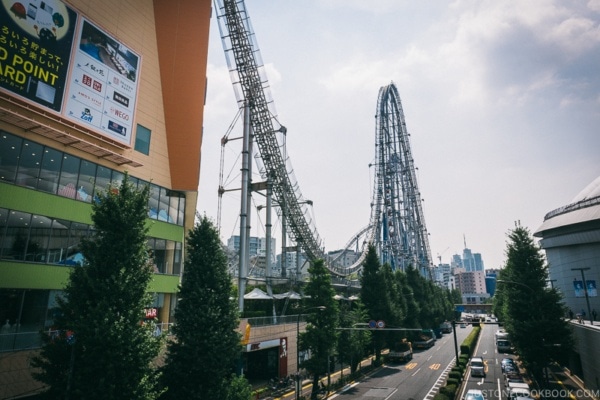 Thunder Dolphin roller coaster at Tokyo Dome City - Tokyo Dome City | www.justonecookbook.com