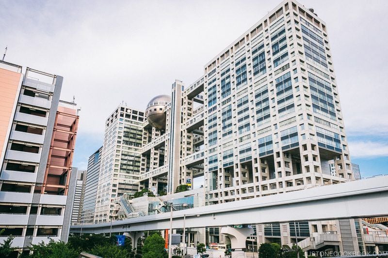 Fuji Television building - Tokyo Odaiba Travel Guide | www.justonecookbook.com