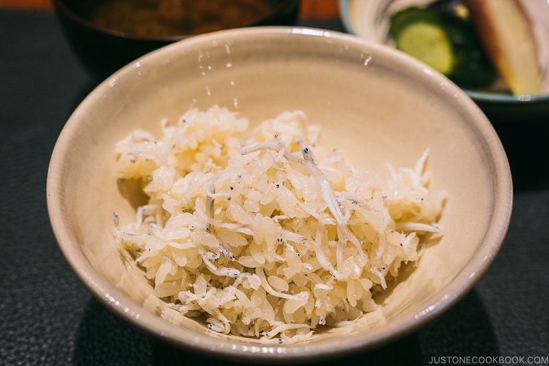 shirasu rice - Restaurant Den Tokyo | www.justonecookbook.com