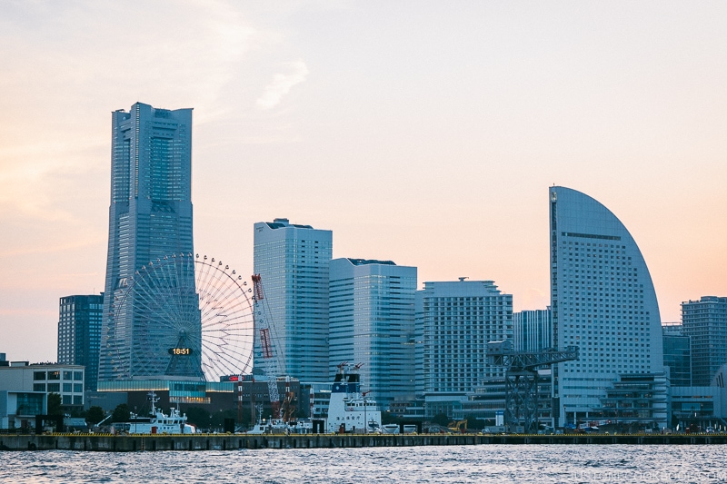 view of downtown Yokohama - Japan's Fireworks Hanabi | www.justonecookbook.com