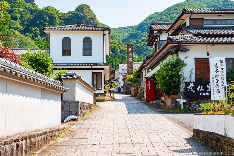 cobblestone street at Okawachiyama Village