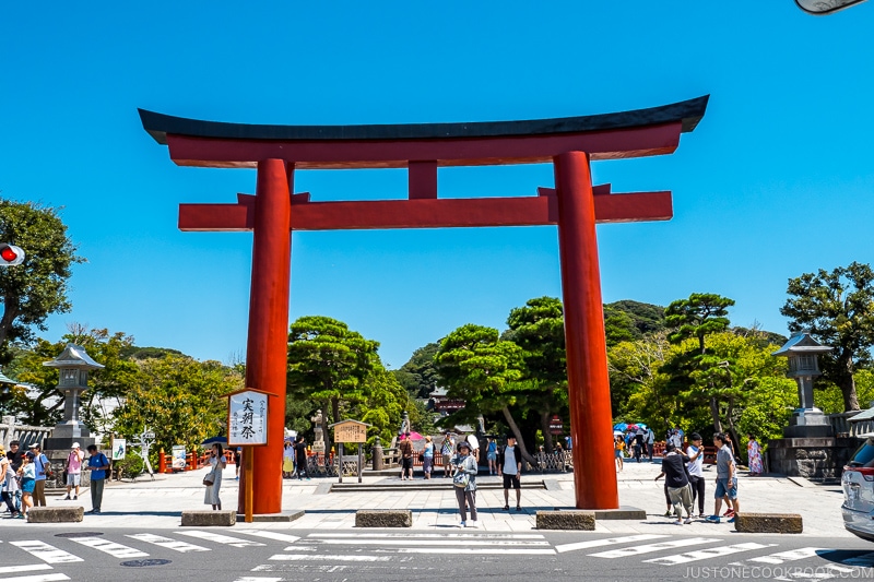 large red torii gate