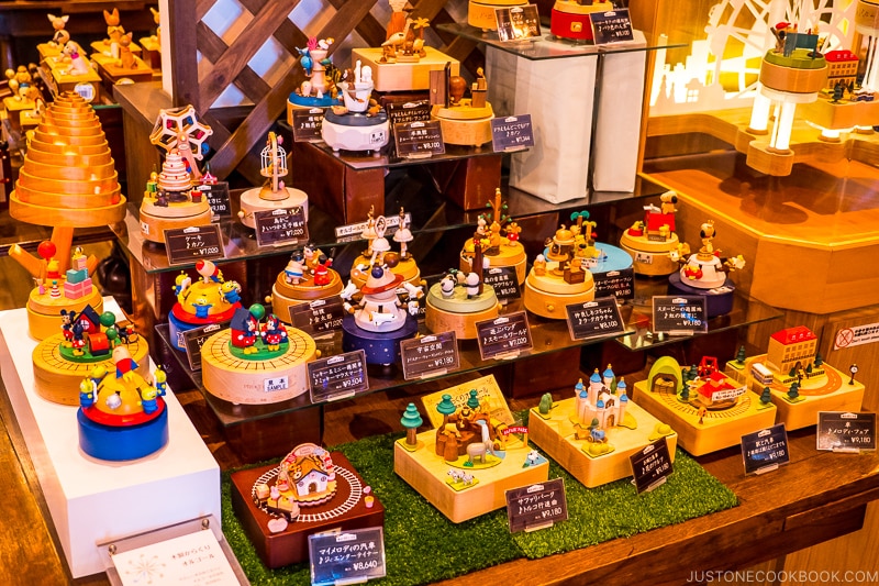 elaborate music boxes on a table