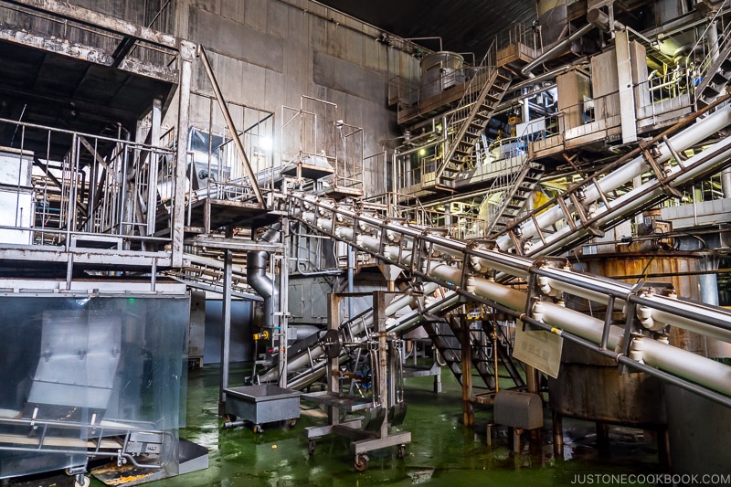 multi-level machines inside factory