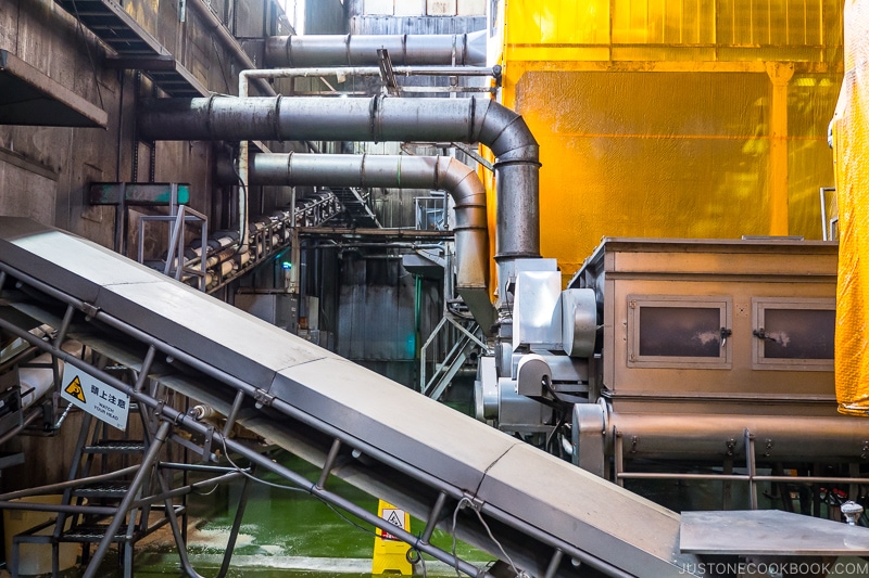 multi-level machines inside factory