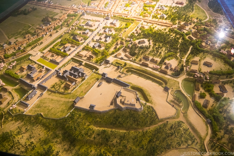 diorama of Hamamatsu Castle