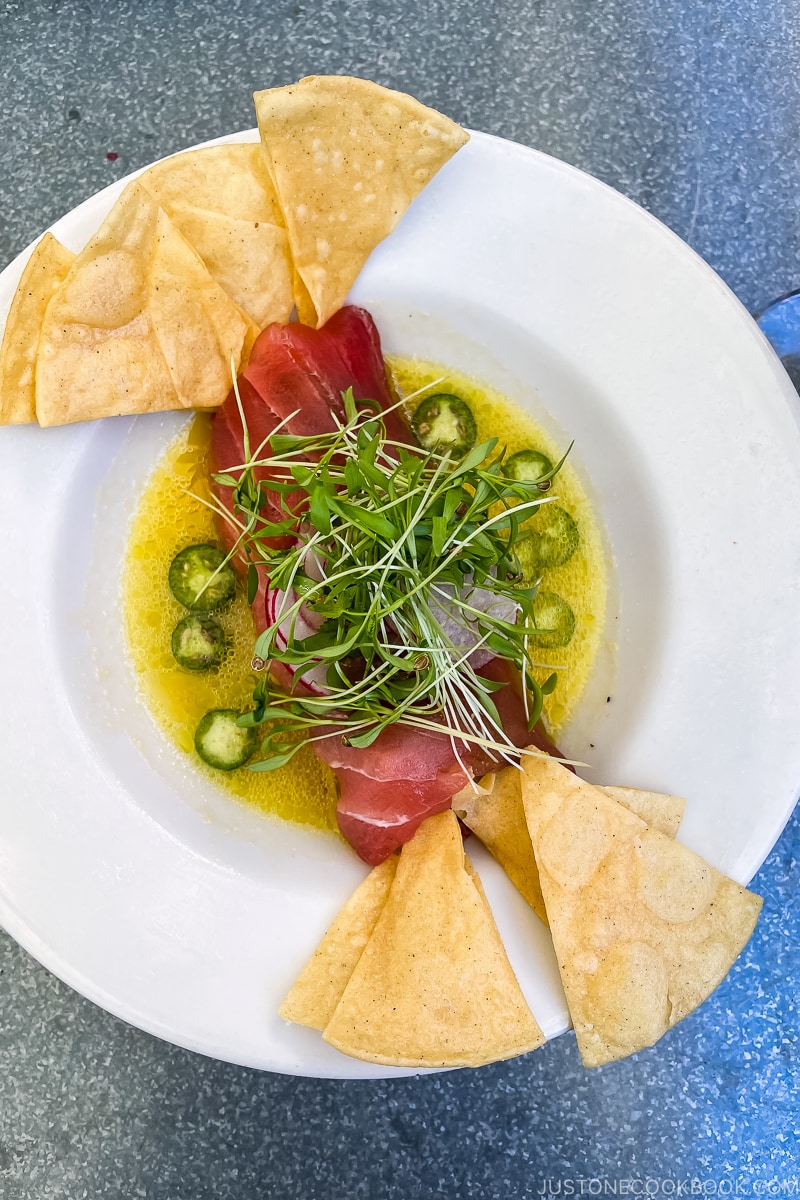ahi tuna carpaccio