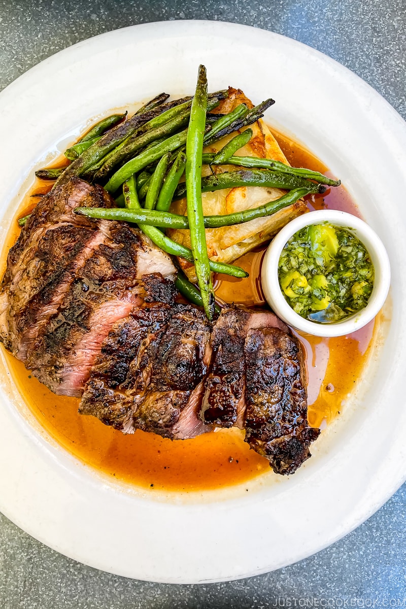 grilled ribeye steak