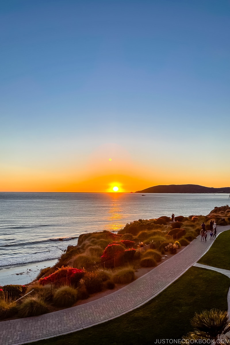 sunset at Shell Beach