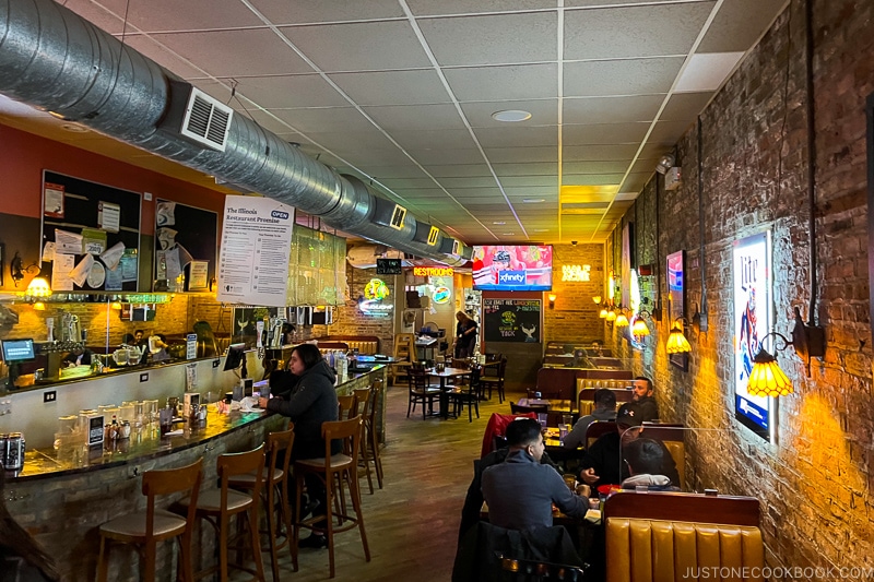 interior of Pequod's Pizza