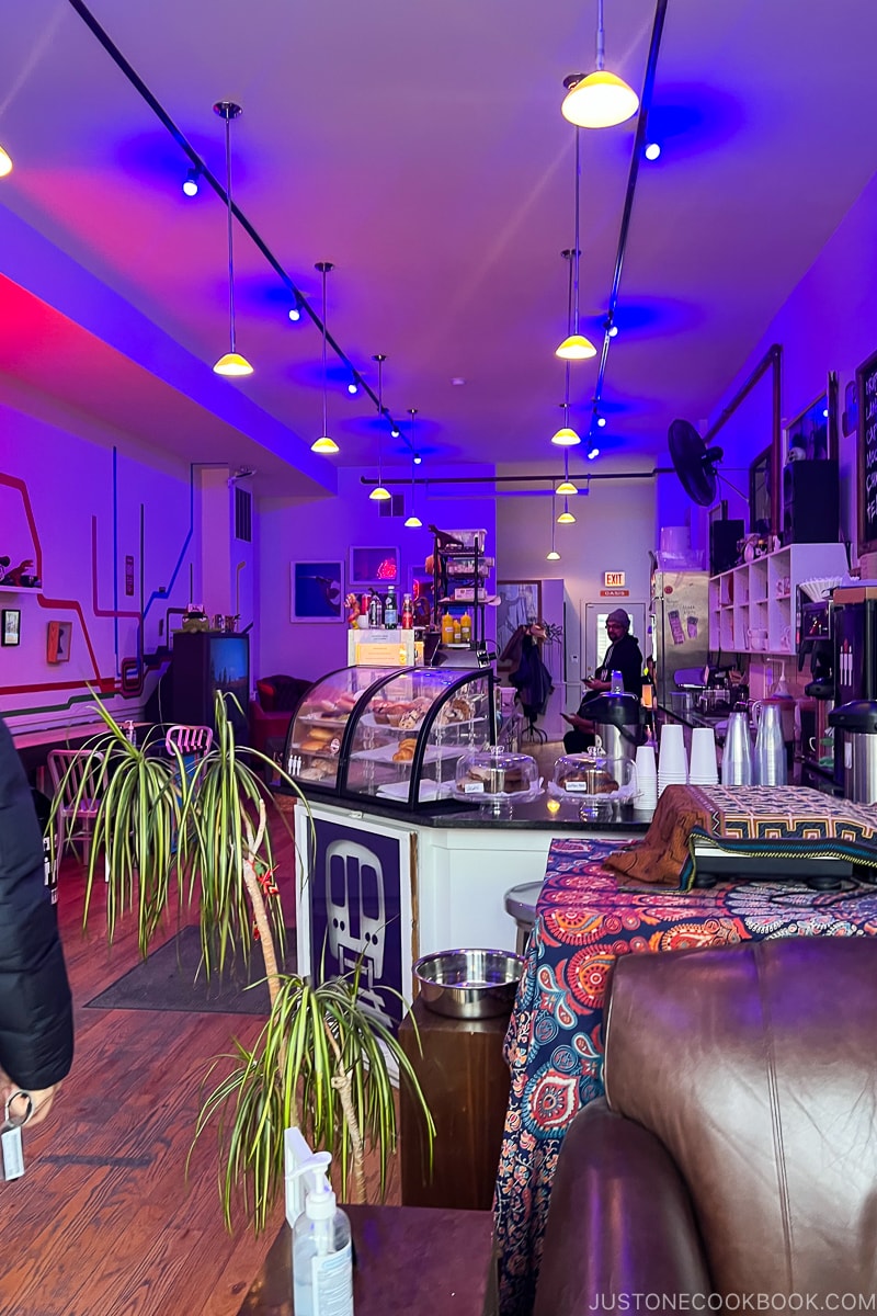 interior of Standing Passengers coffee house