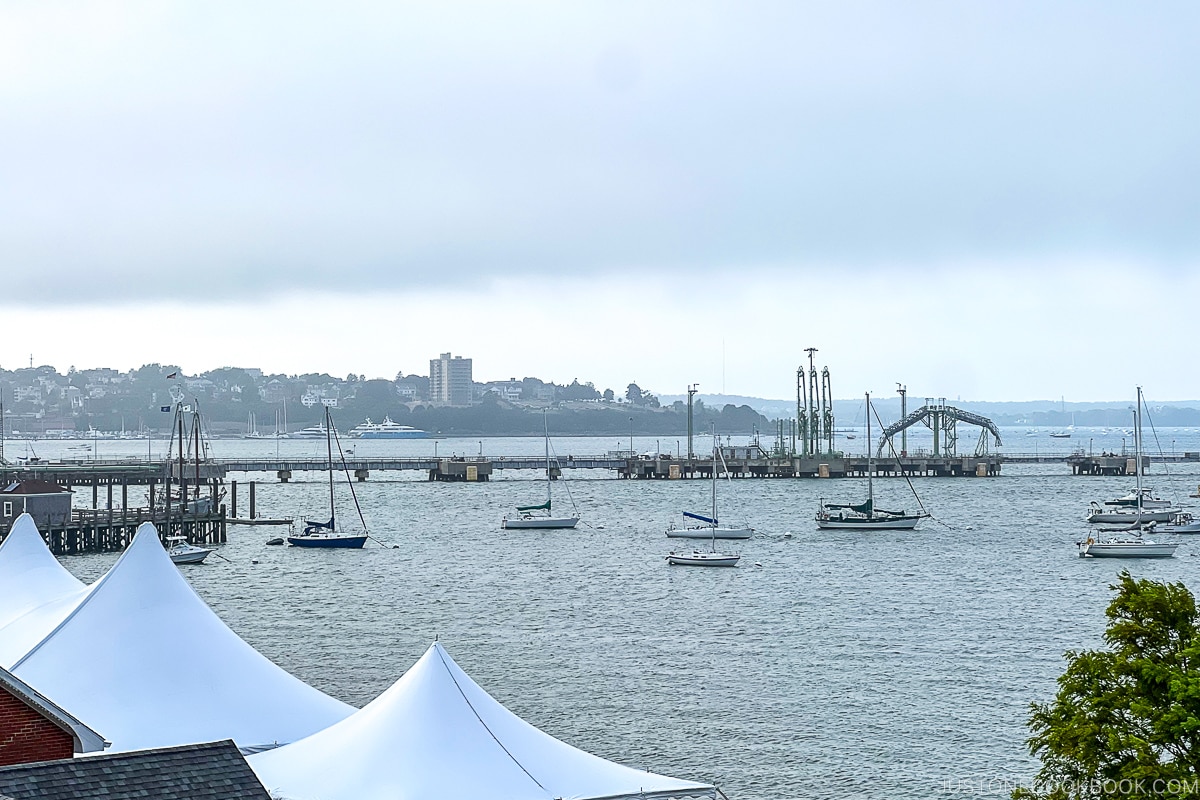 view of Portland Maine and Casco Bay