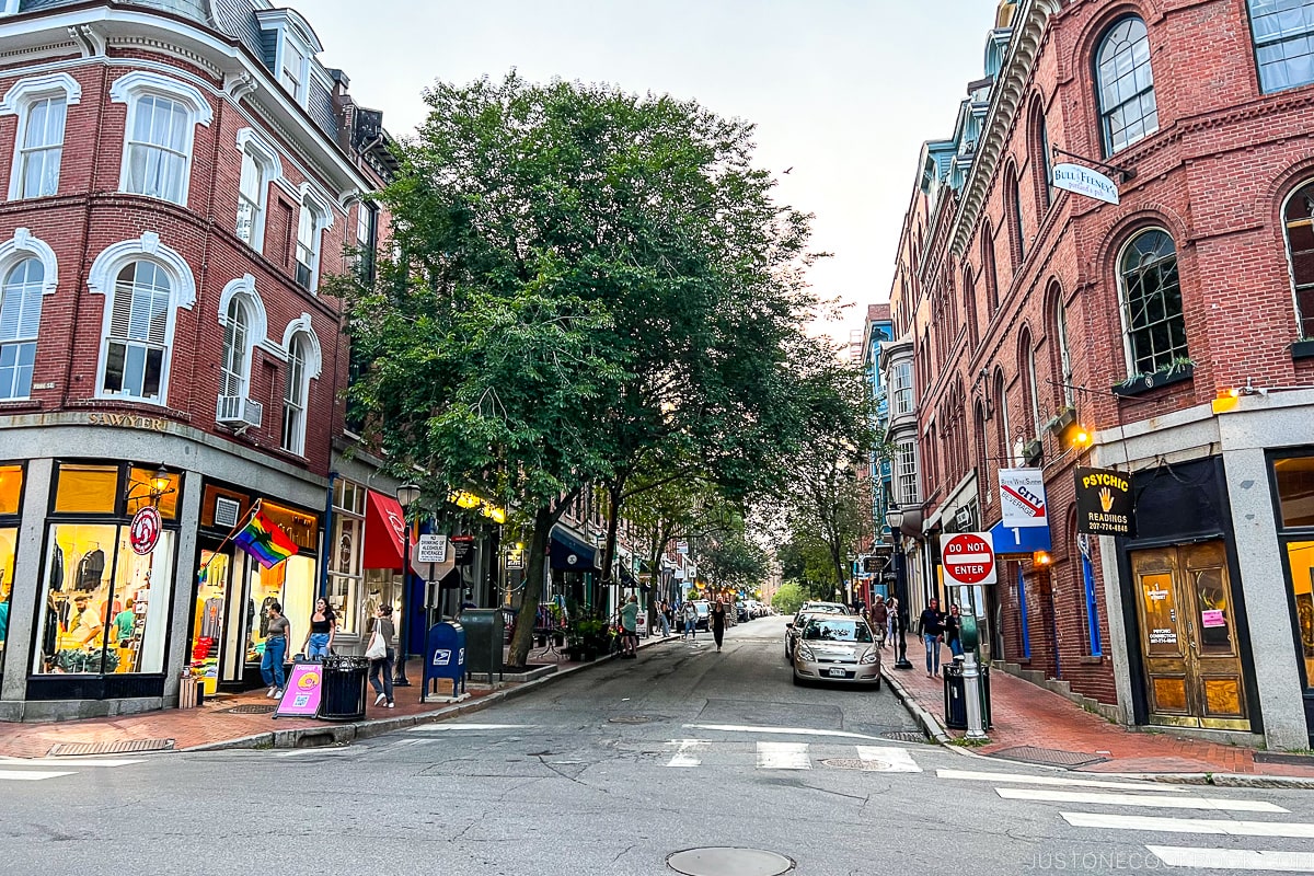 brick buildings in the Old Port