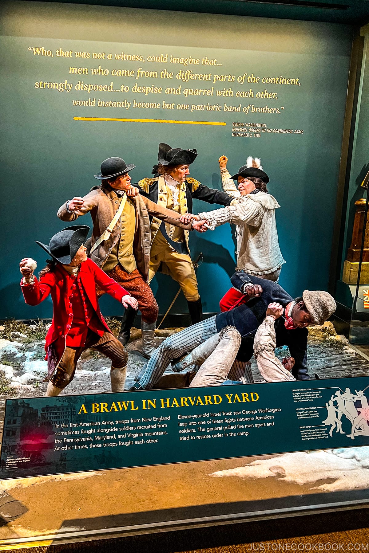 figures depicting A Brawl in Harvard Yard