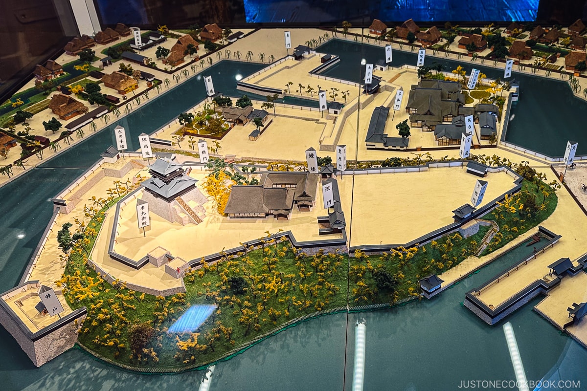 model of Maruoka-jo Castle