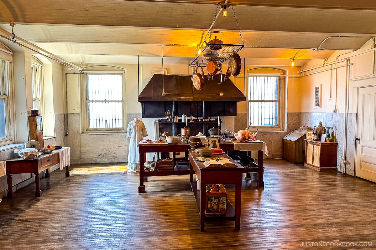 the kitchen at James J. Hill House