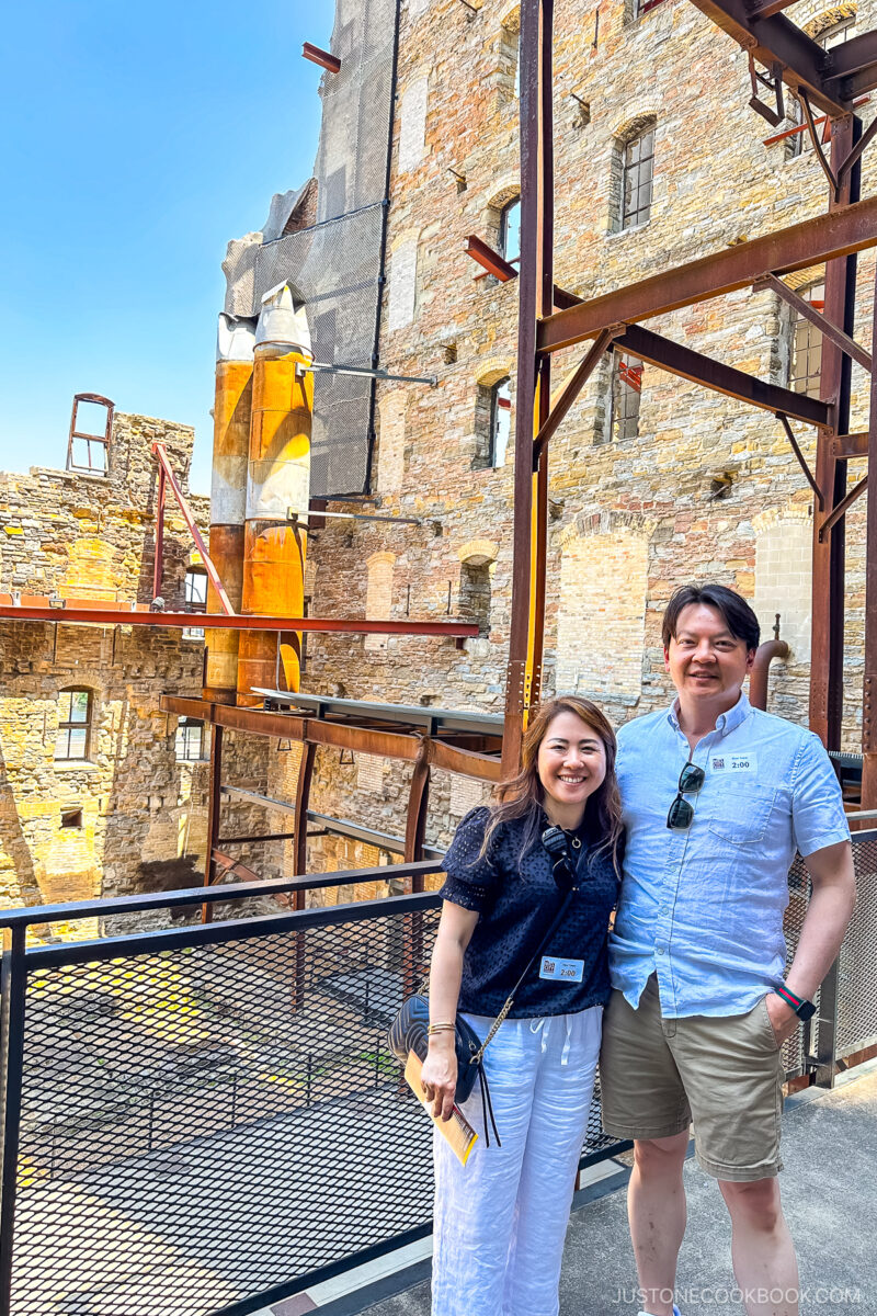a man and a woman at Mill City Museum