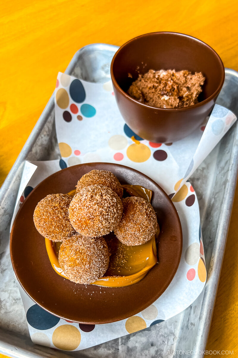 sweet potato mochi donuts