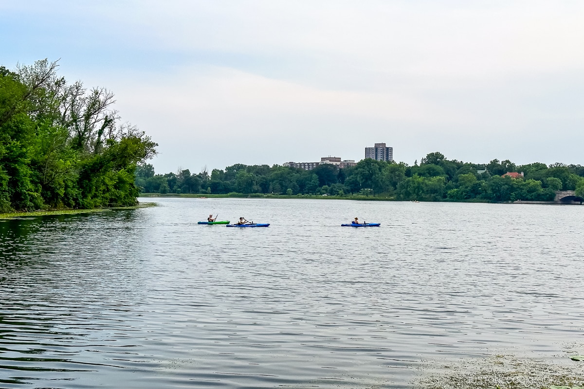boaters on Lake of the Isles