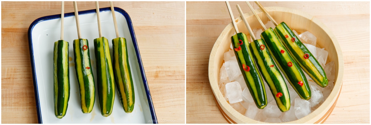 Cucumber on a stick 10