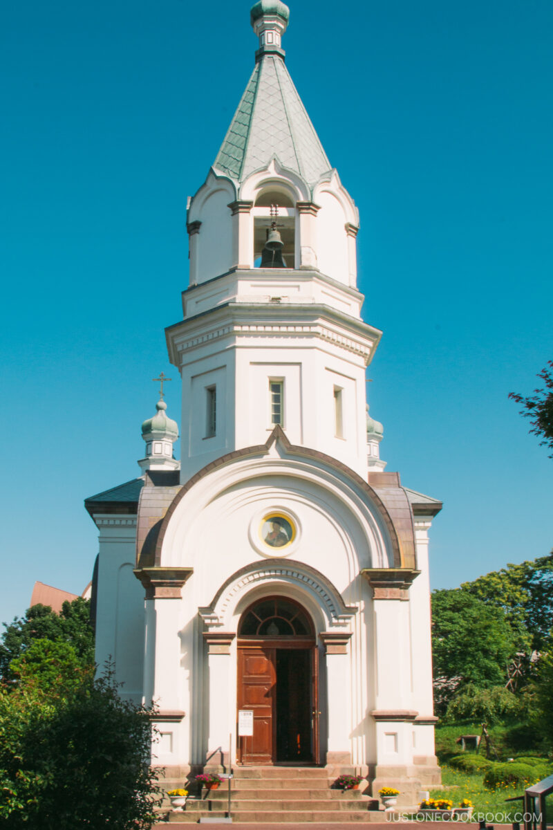 Historic western church architecture in Hakodate