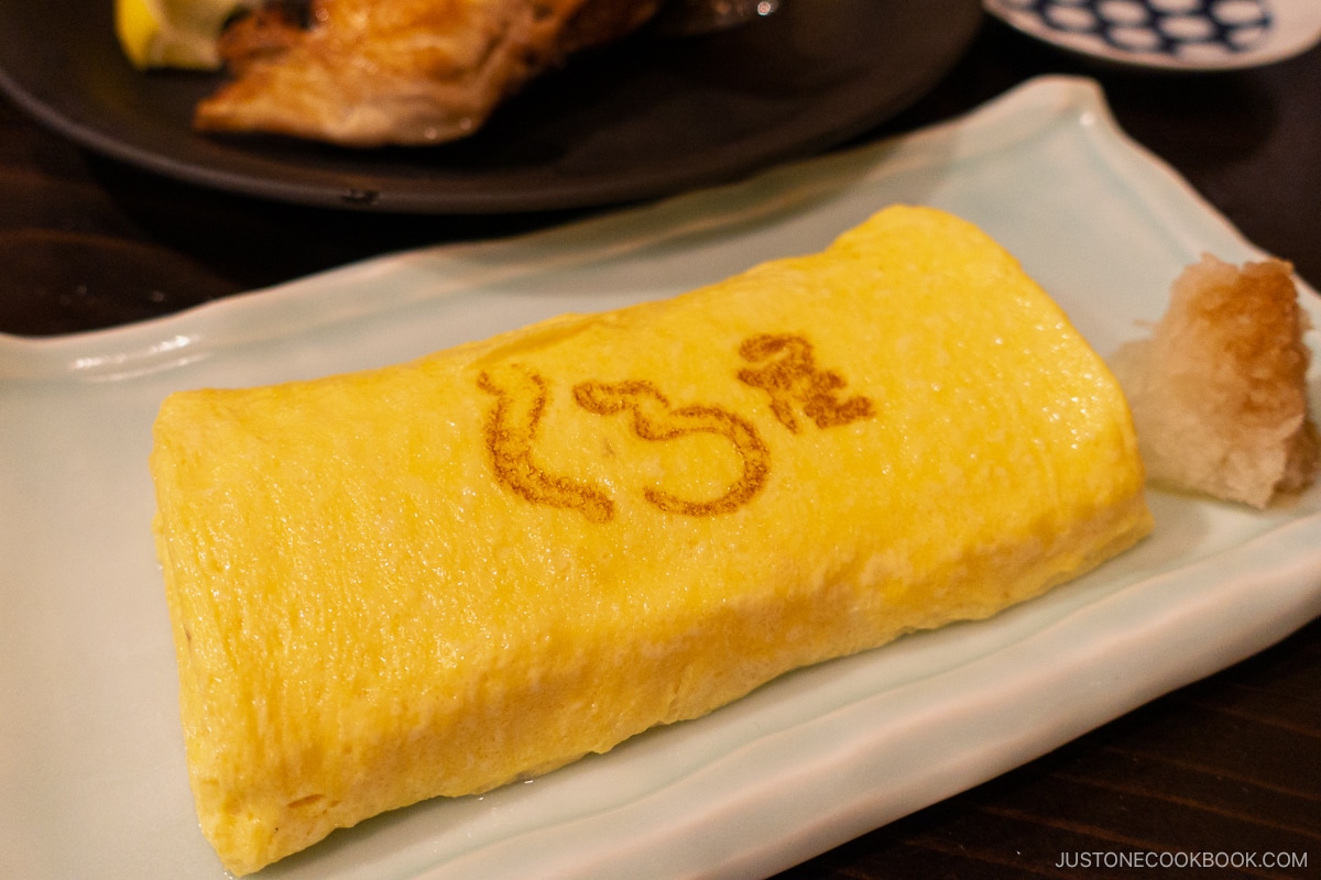 Rolled Japanese omlette known as Tamogayaki
