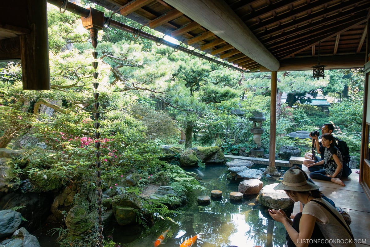 Nomura House garden in Nagamachi Samurai District