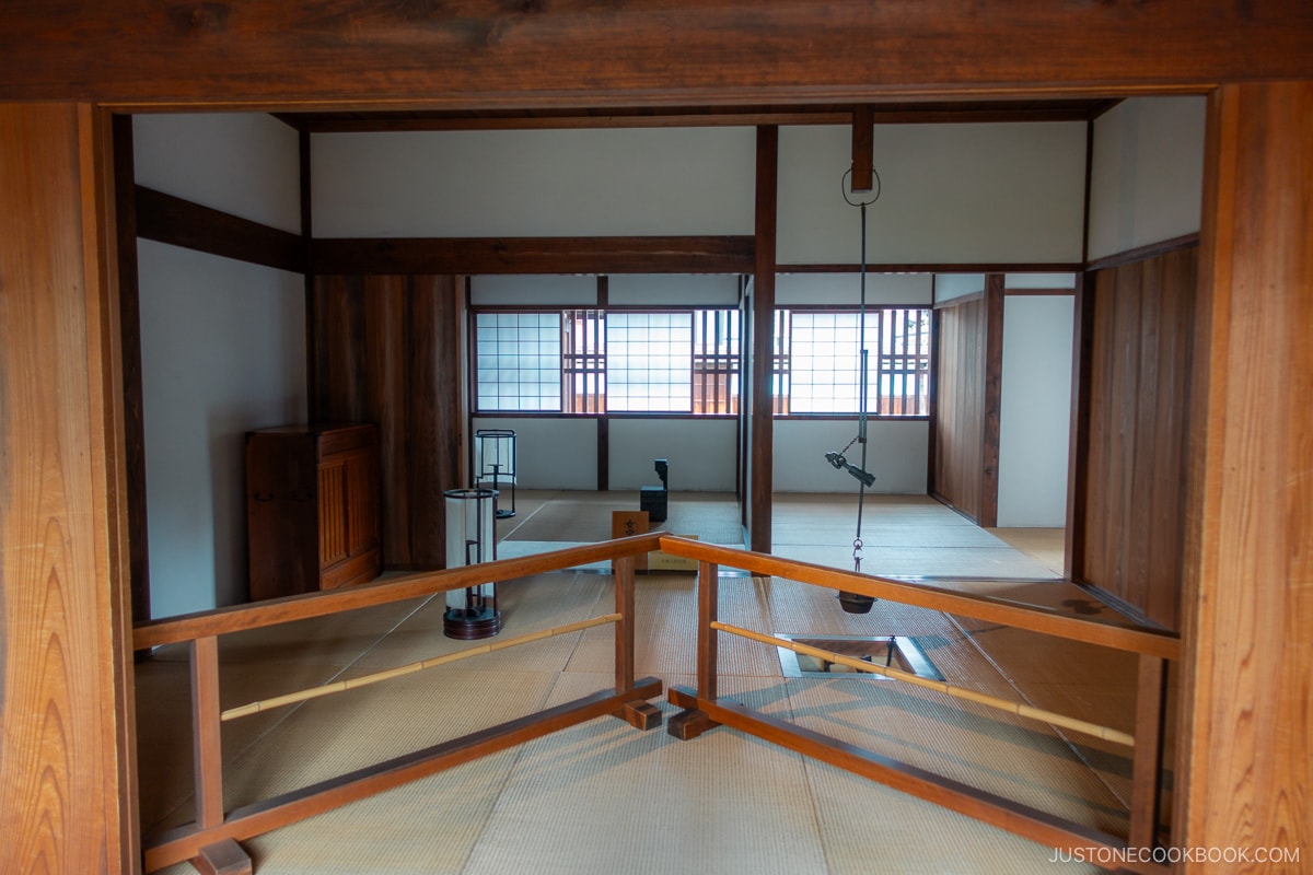 Takayama Jinya Japanese kitchenette.