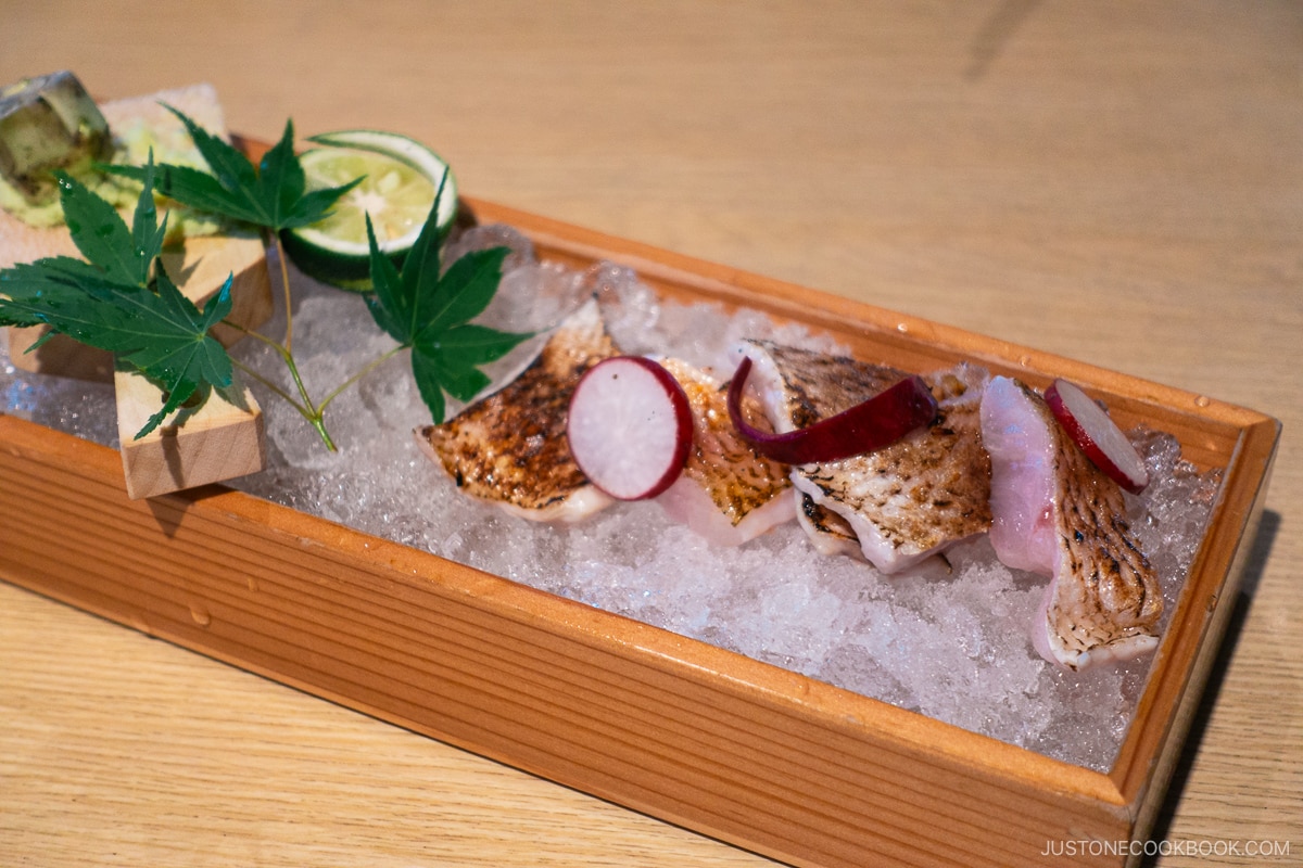 Izakaya Dai slight seared Nodoguro Shio Tataki