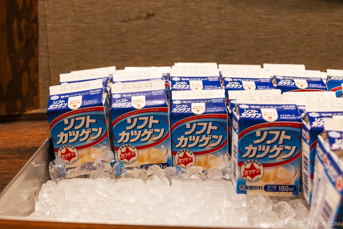 Hotel complimentary Katsugen, a Hokkaido speciality drink