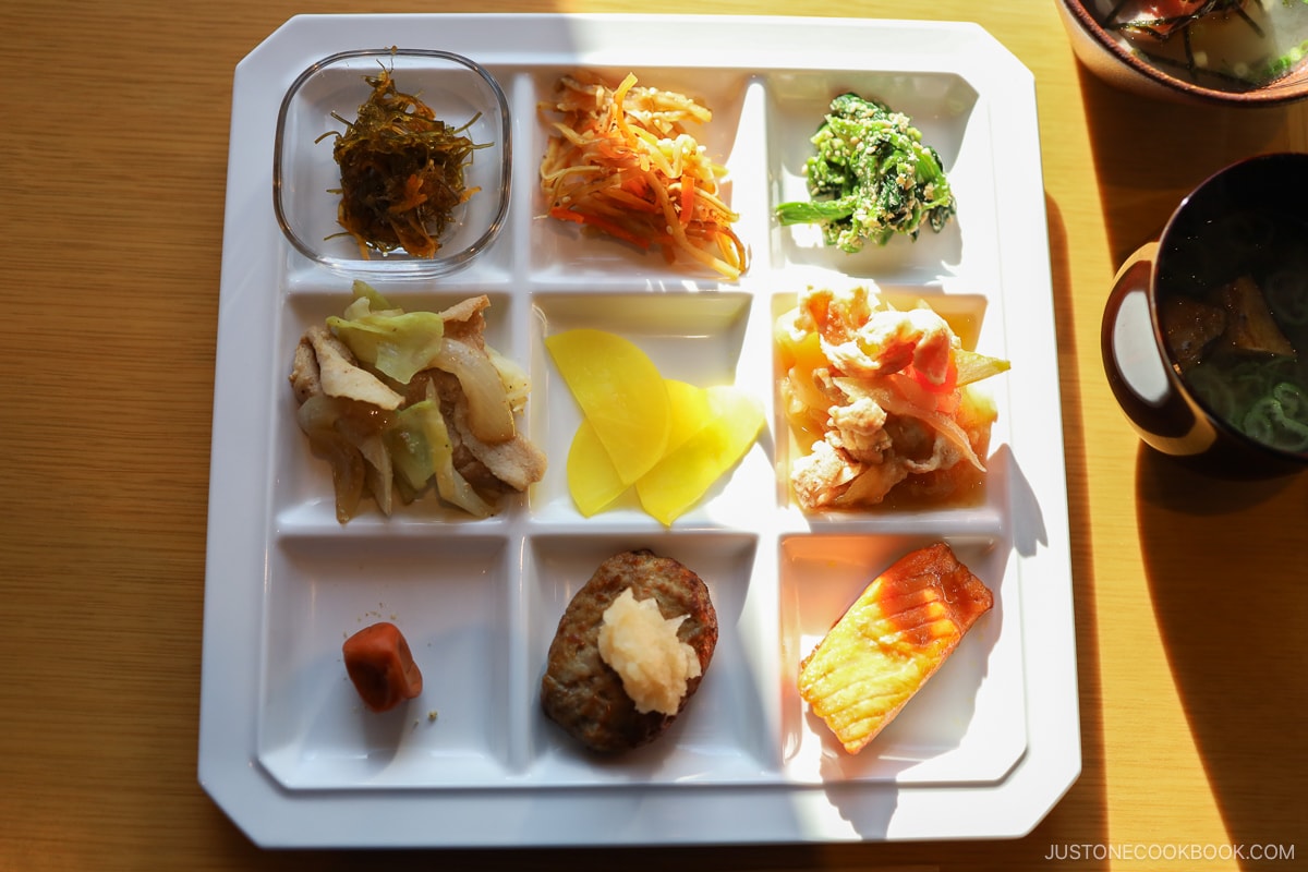 Japanese breakfast plate