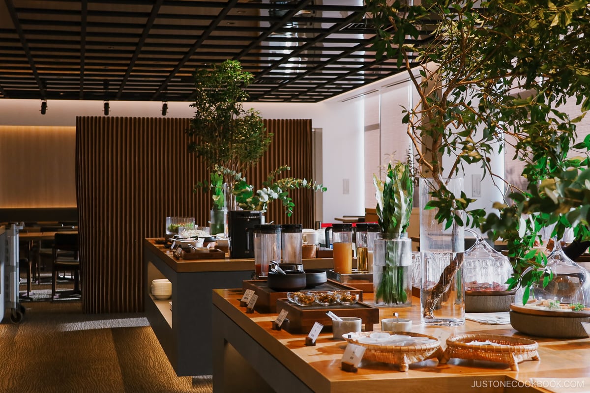 Hotel breakfast dining room
