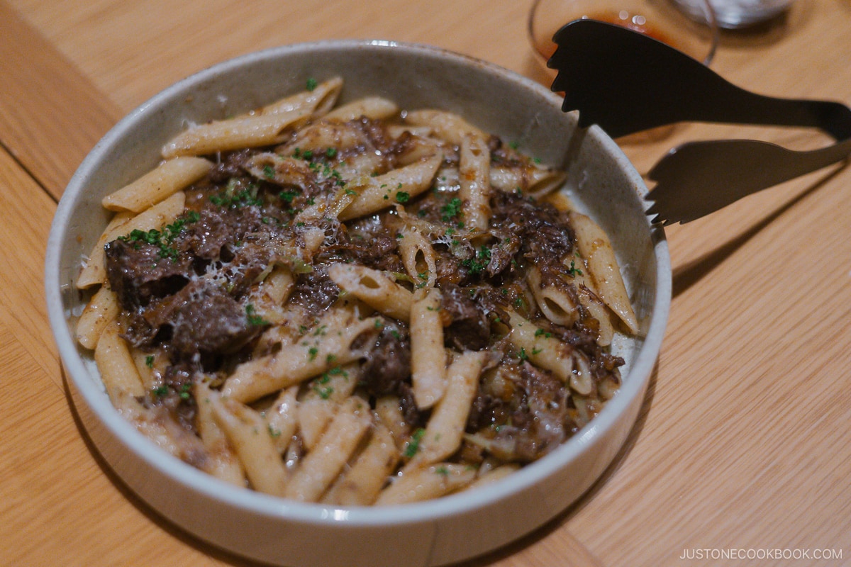 Beef ragu pasta