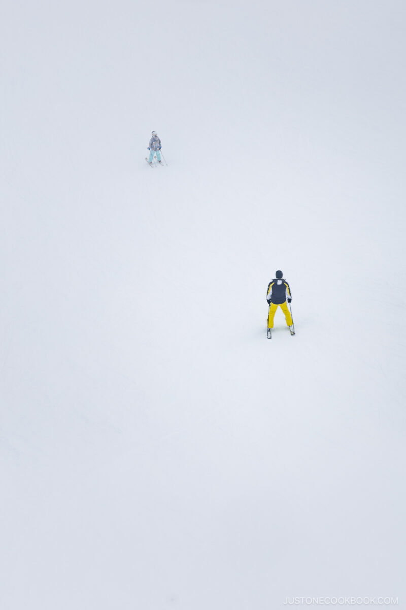 Person skiing