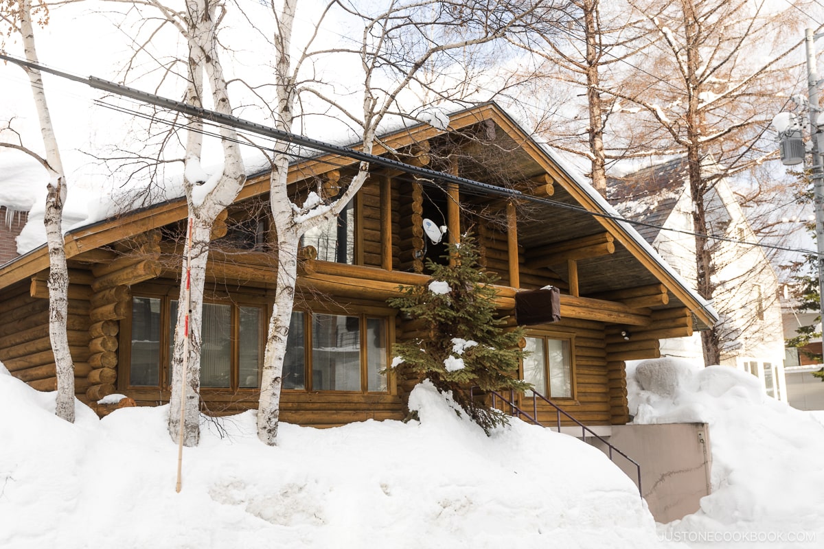 Wooden lodge in Lower Hirafu