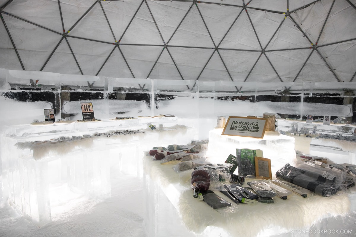 Shop made out of ice