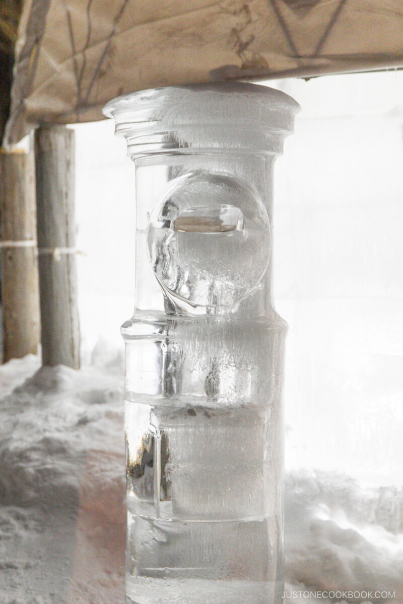 Post box made of ice